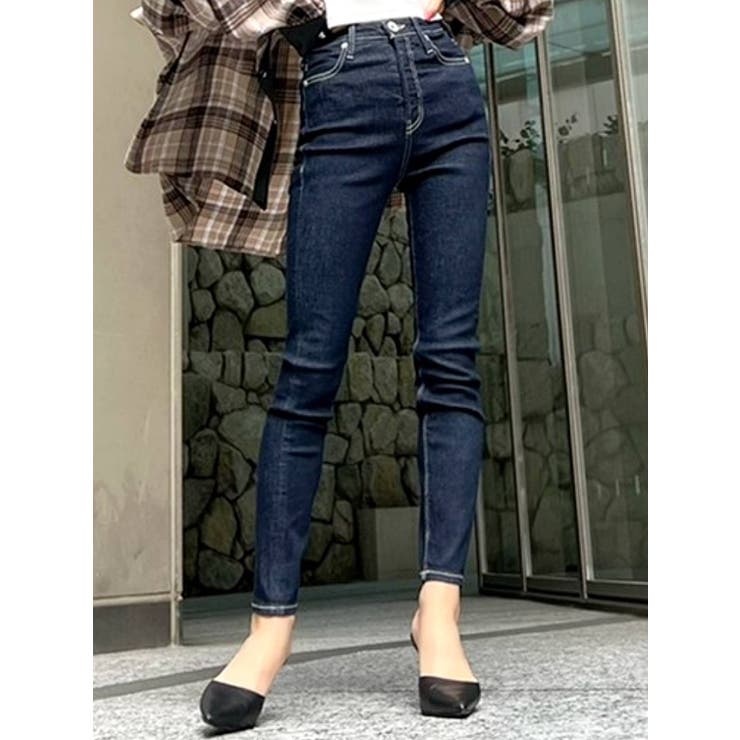 GYDA 【TINY】 H/W ラギッドエッジスキニーデニムパンツ TINY】H/Wラギッドエッジスキニーデニムパンツ｜ジェイダ（GYDA