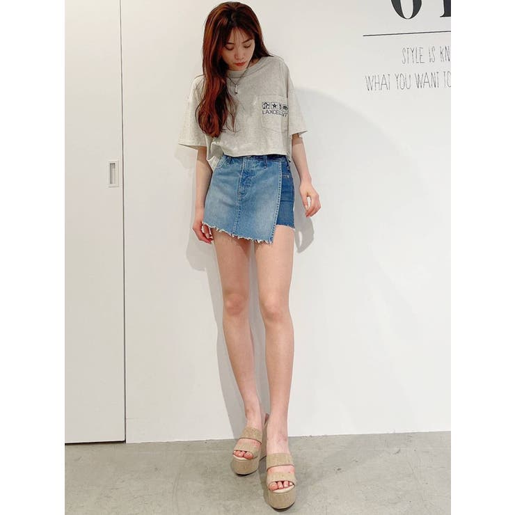 レイヤードデザイン デニムショートパンツ[品番：MKSW0046192