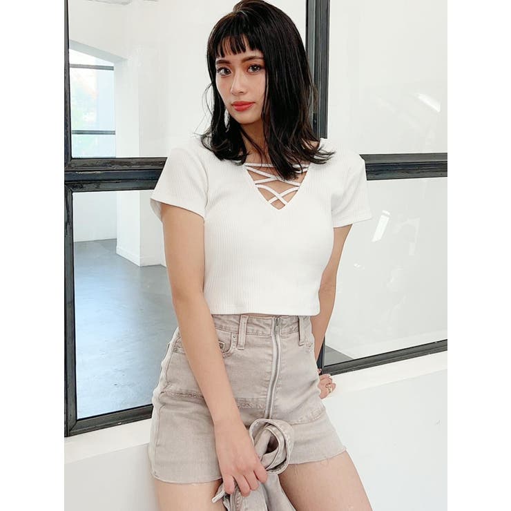 2WAYバインダーショートTシャツ[品番：MKSW0046120]｜GYDA