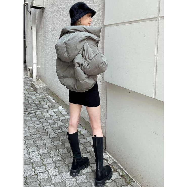 2WAYスリーブ ショートダウンコート[品番：MKSW0046876]｜GYDA