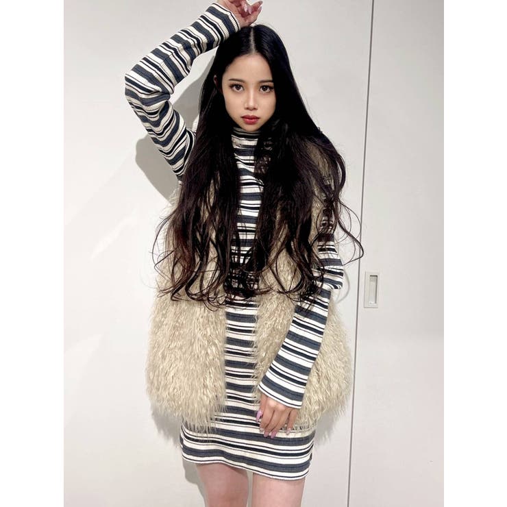 heve エコファー ベアJK ミルクティ heve エコファーベアJK ミルクティ