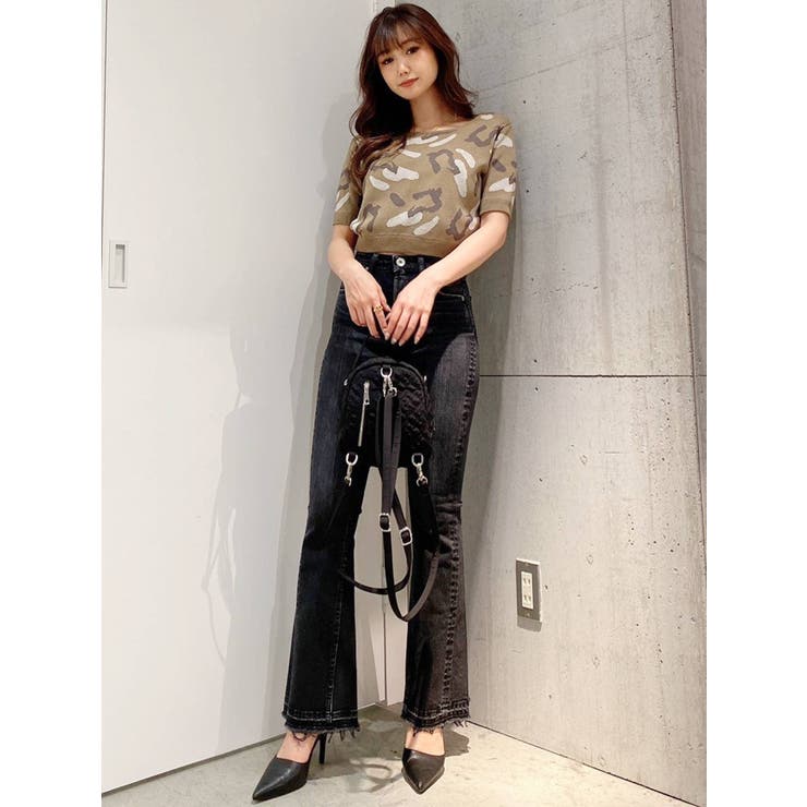 H/W SHAPELY LINEフレアデニムパンツ[品番：MKSW0047180]｜GYDA