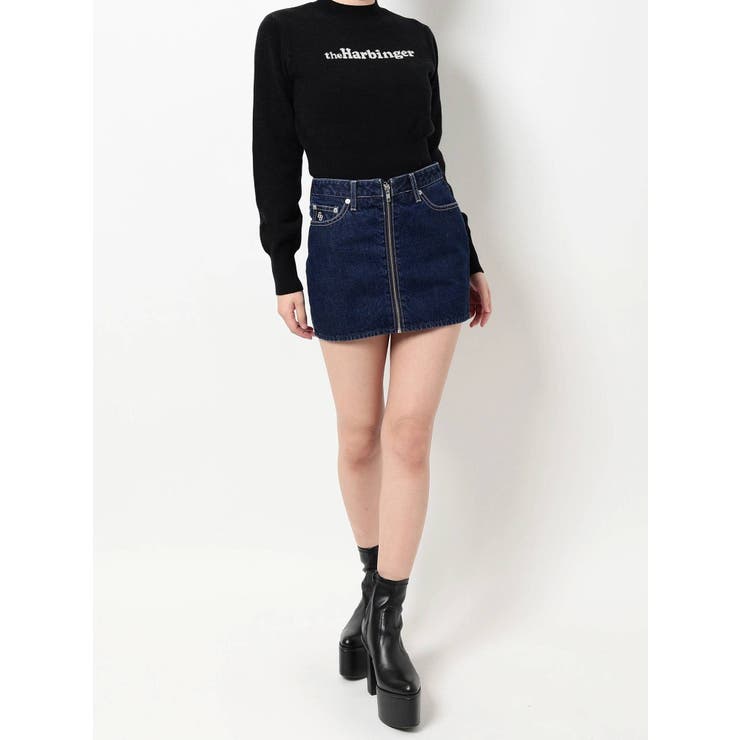 H/W ZIPデニム スカートライクショートパンツ[品番：MKSW0047181