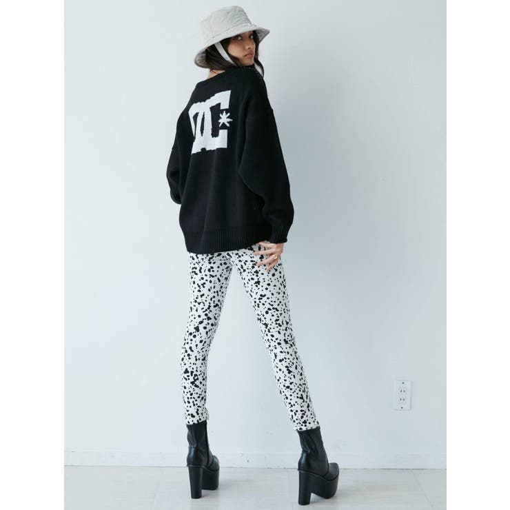 GYDA×DC STAR LOGOジャカードニットトップス[品番：MKSW0046959