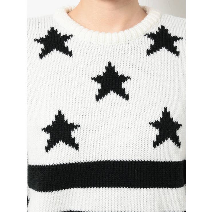 AMERICAN FLAG PATTERN ニットトップス | GYDA | 詳細画像24 