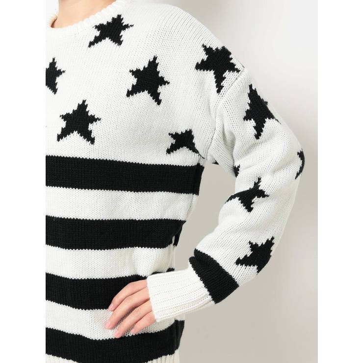 AMERICAN FLAG PATTERN  ニットトップス[品番：MKSW0047184]｜GYDA（ジェイダ）のレディースファッション通販｜SHOPLIST（ショップリスト）