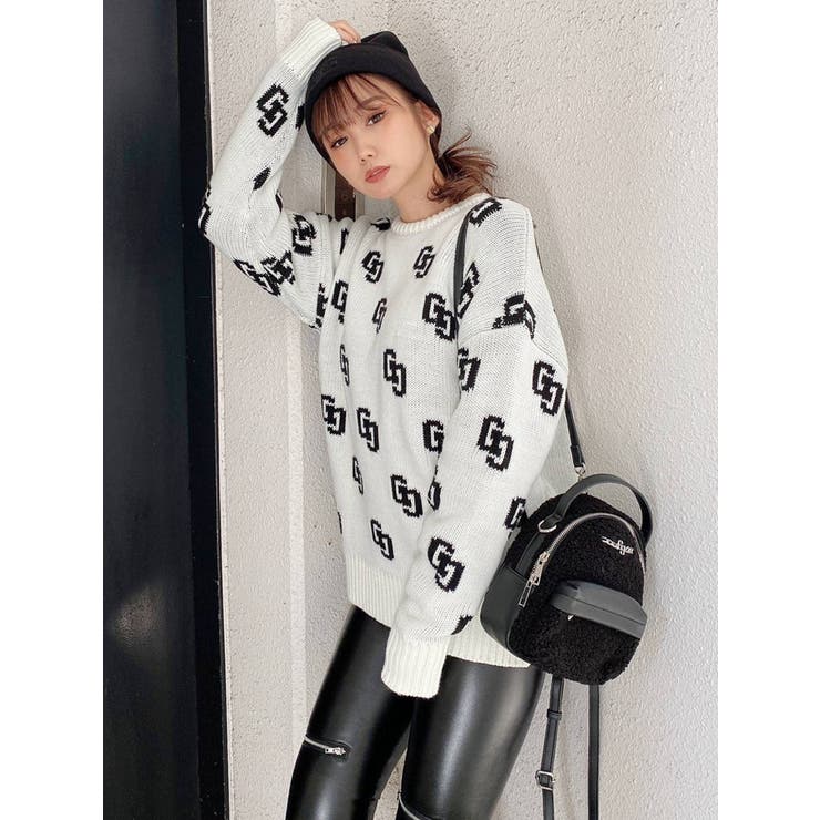 GG PATTERN ニットトップス[品番：MKSW0046443]｜GYDA（ジェイダ