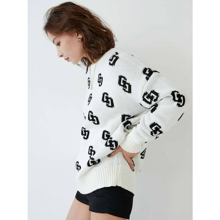 GG PATTERN ニットトップス[品番：MKSW0046443]｜GYDA（ジェイダ