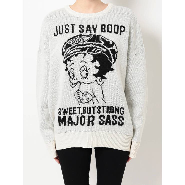 GYDA HAT BETTYBOOP ジャカードニットトップス[品番