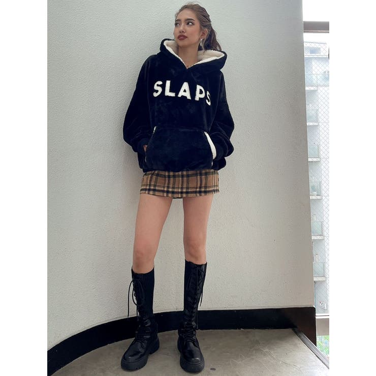 SLAPSエコファー BIGパーカー[品番：MKSW0047199]｜GYDA