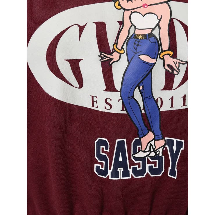 GYDA BETTYBOOP SHORTスウェットトップス[品番：MKSW0047265