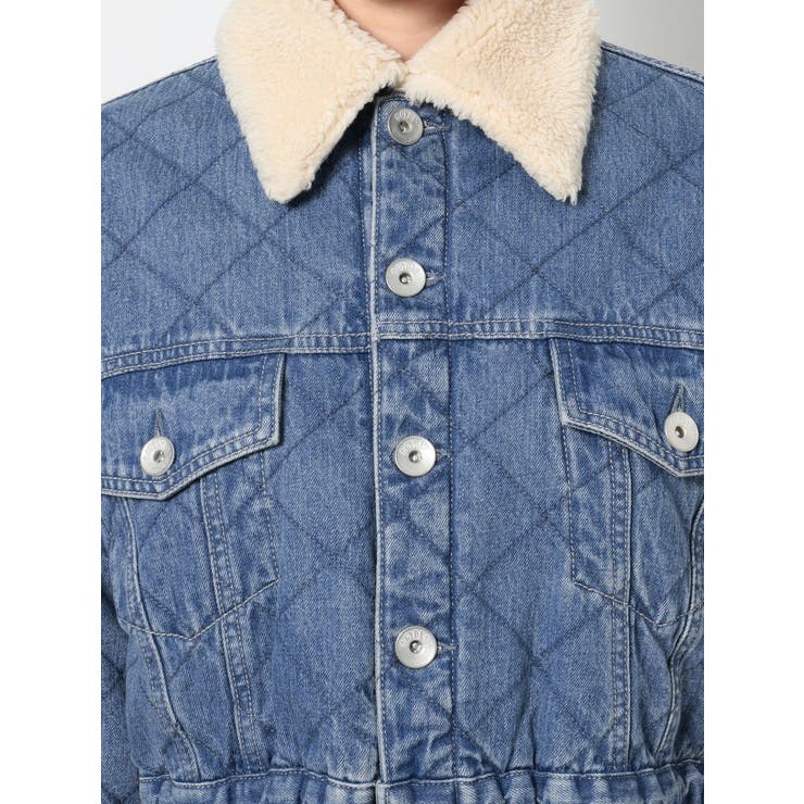 セットアップ着用可】ボアCOLLAR QUILTINGショートGジャン[品番 