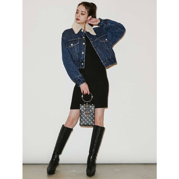 GYDA ボアCOLLAR QUILTINGショートGジャン