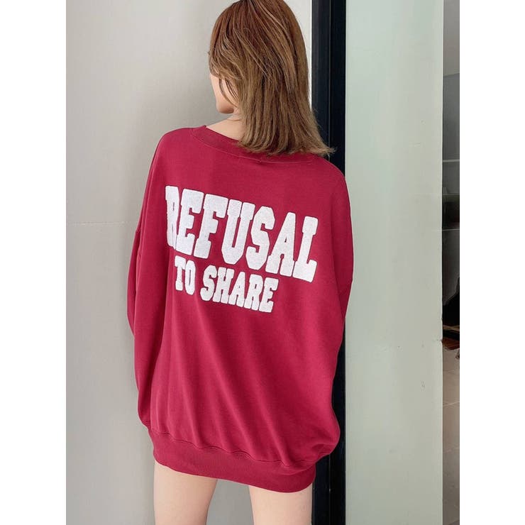 REFUSAL TO SHAREサガラスウェットトップス[品番：MKSW0047767