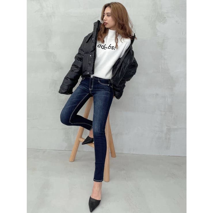 H/W ウエストクロススキニーデニムパンツ[品番:MKSW0049698 H/W ウエストクロススキニーデニムパンツ[品番:MKSW0049698