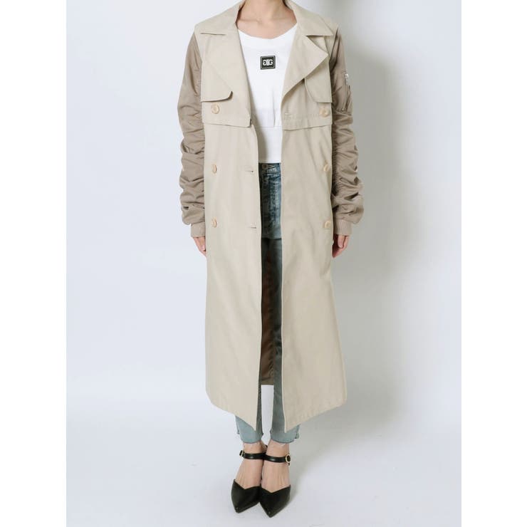 3WAY mix material トレンチコート[品番：MKSW0049426]｜GYDA