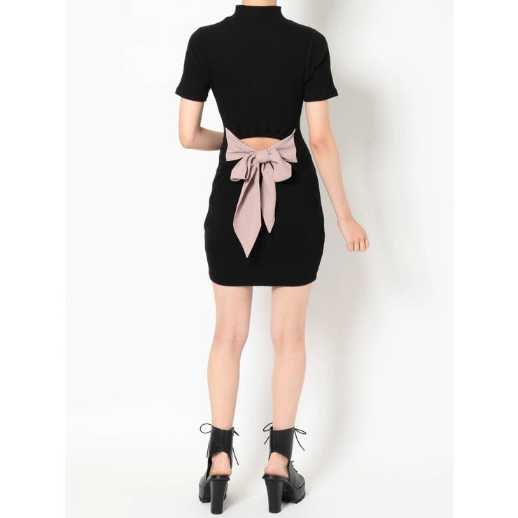 basic backリボンミニワンピース[品番：MKSW0049483]｜GYDA