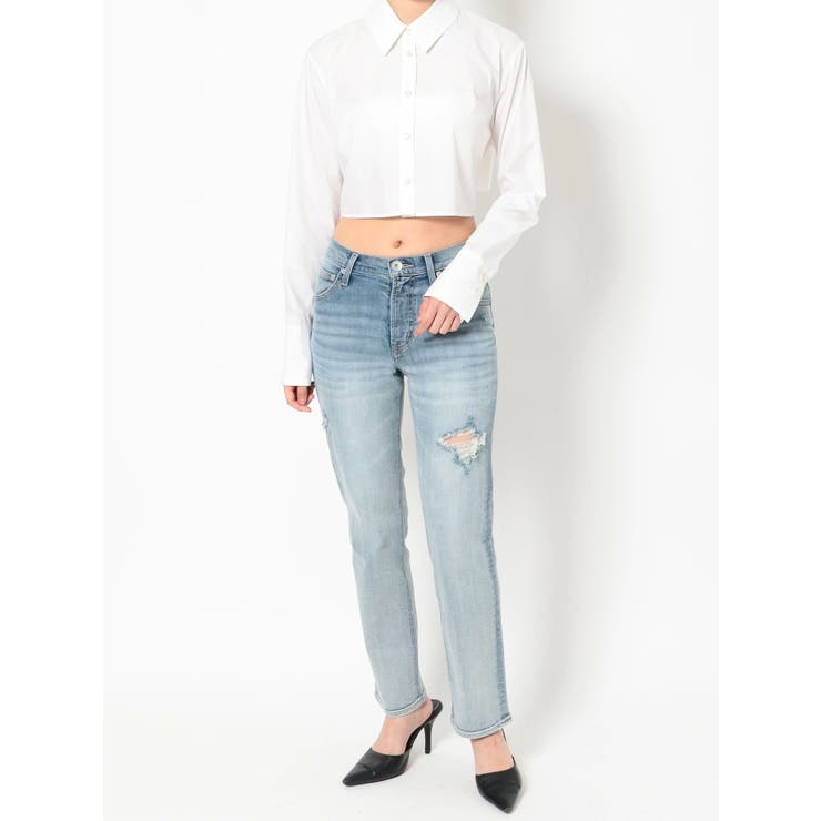 バックリボンショートシャツ[品番：MKSW0049383]｜GYDA