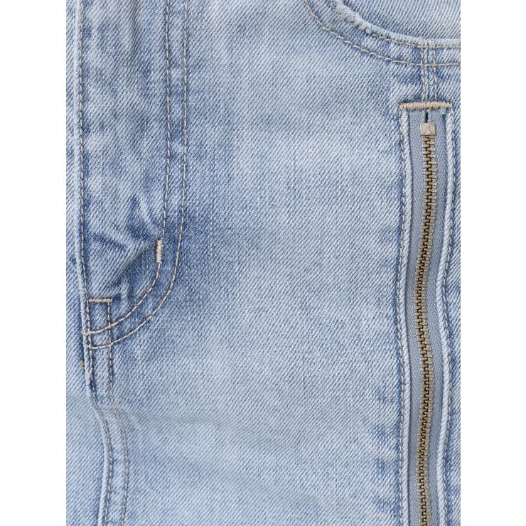 GYDA GGスライダーファスナーデザイン デニムスカート ライクショートパンツ GGスライダーファスナーデザイン DENIMスカートライクショート