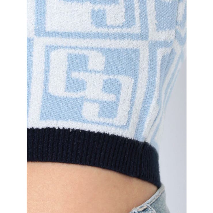 GG TILE PATTERN SHORTニットトップス[品番：MKSW0049497]｜GYDA