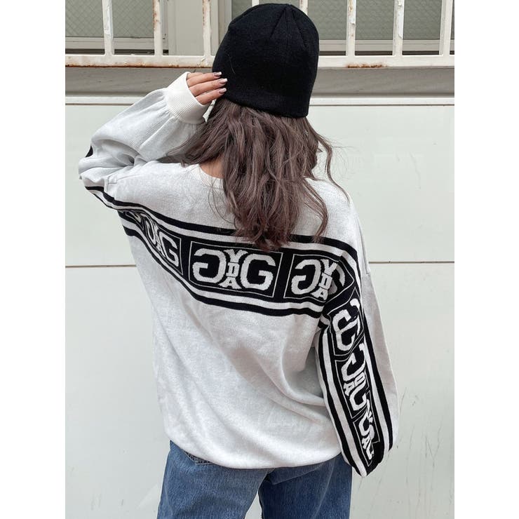 Back Symmetry GYDA LINE ニットトップス[品番：MKSW0049404