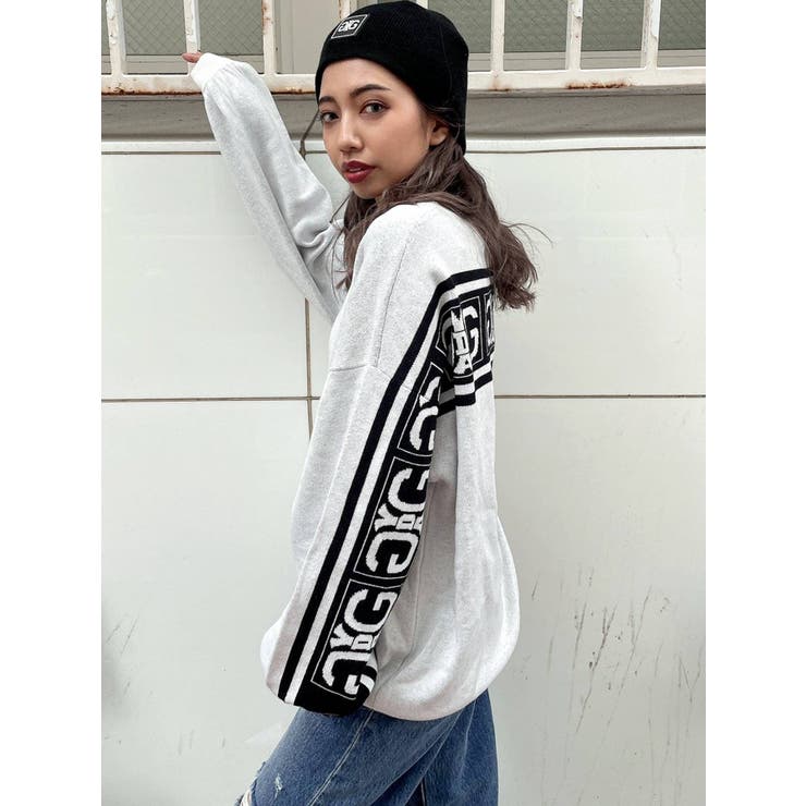 Back Symmetry GYDA LINE ニットトップス[品番：MKSW0049404