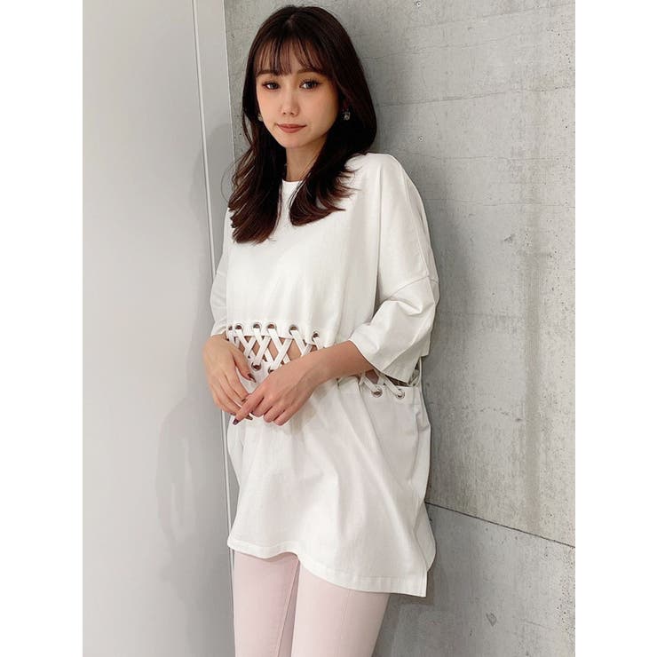 【HILLDA】レース ボウタイ シャツ 卸し売り購入 クチュールバイロジータ レーストリムボウタイ