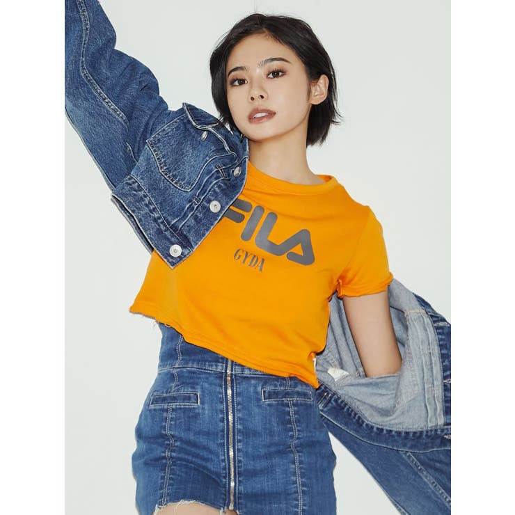 【セットアップ着用可】GYDA×FILA  スウェットショートTシャツ[品番：MKSW0050258]｜GYDA（ジェイダ）のレディースファッション通販｜SHOPLIST（ショップリスト）