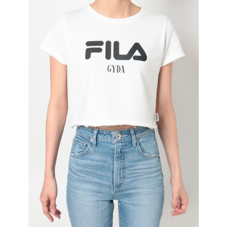 セットアップ着用可】GYDA×FILA スウェットショートTシャツ[品番