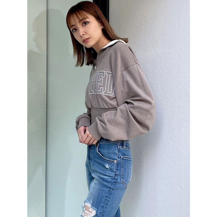 PSYCHEDハーフZIP Shortスウェットトップス[品番：MKSW0049407]｜GYDA
