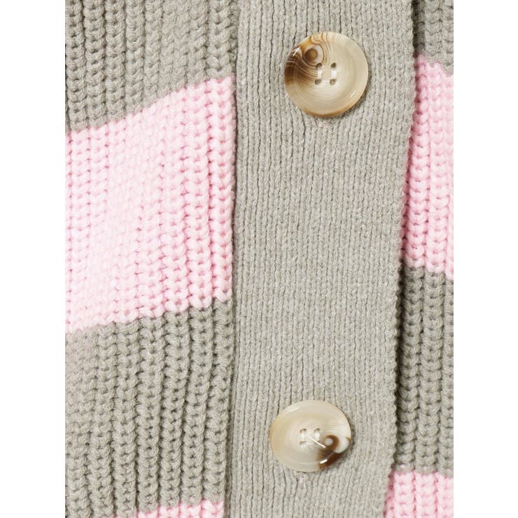 ボーダー LOOSEニットカーディガン | GYDA | 詳細画像38 