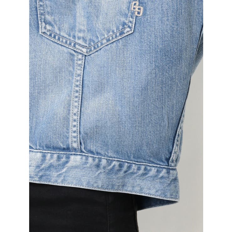 BACK LONGリヨセルダメージGジャン | GYDA | 詳細画像19 