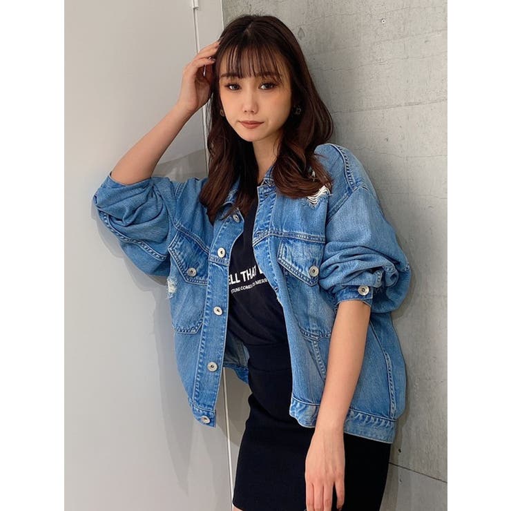 アイスブルー | BACK LONGリヨセルダメージGジャン | GYDA