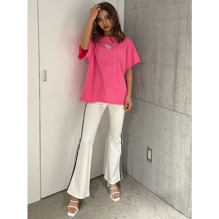 ハイウエスト2ラインフレアカラーパンツ | GYDA | 詳細画像31 