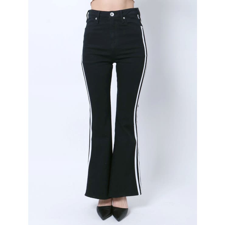 ハイウエスト2ラインフレアカラーパンツ | GYDA | 詳細画像32 