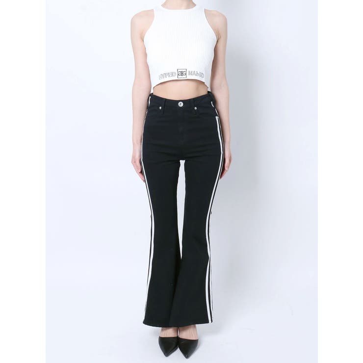 ハイウエスト2ラインフレアカラーパンツ | GYDA | 詳細画像39 