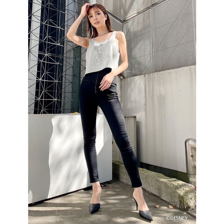 ジェイダ GYDA H/W BACKレースアップデザインカラースキニーパンツ H/W BACKレースアップコルセットカラースキニーパンツ[品番