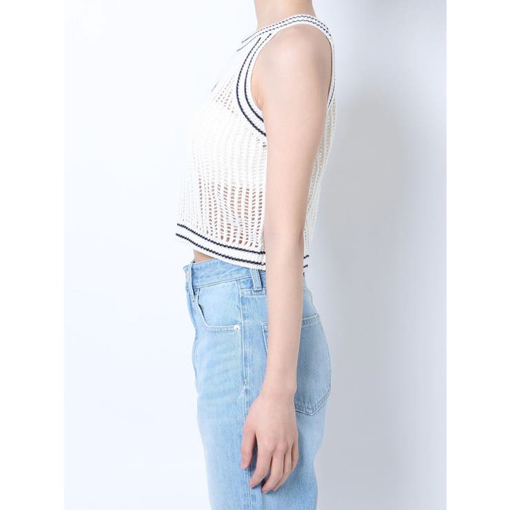 GGラインアメスリメッシュニット TOPS[品番：MKSW0050858]｜GYDA