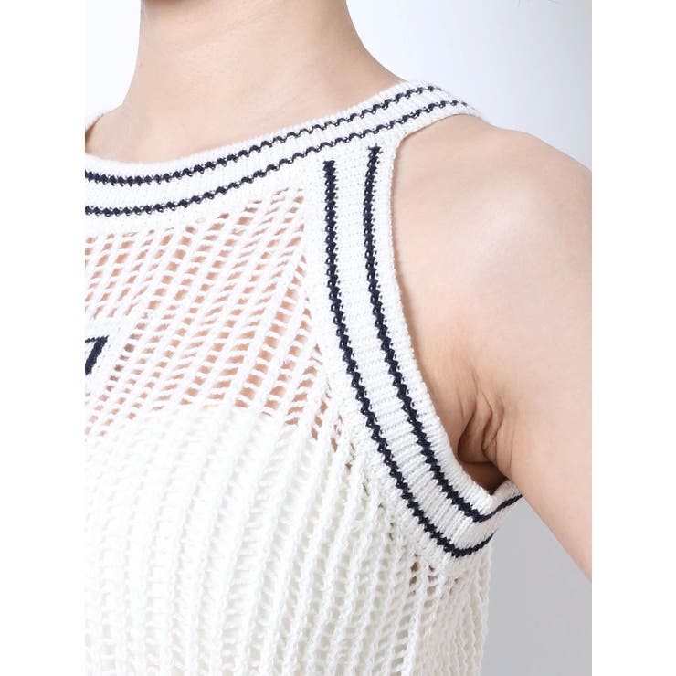 GGラインアメスリメッシュニット TOPS[品番：MKSW0050858]｜GYDA