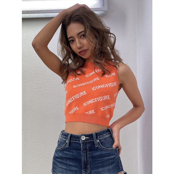 オレンジ | ICONIQFIGURE アメスリニットTOPS | GYDA
