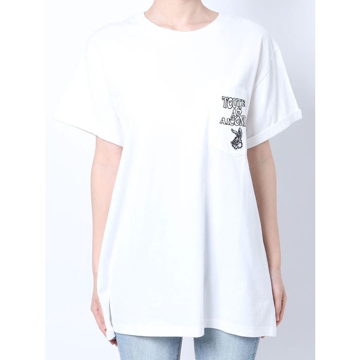 ICONIC BUNNYポケットBIG  Tシャツ[品番：MKSW0050208]｜GYDA（ジェイダ）のレディースファッション通販｜SHOPLIST（ショップリスト）