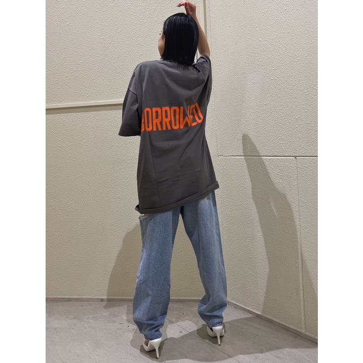 みちょぱコラボ】BORROWED BIG Tシャツ[品番：MKSW0051686