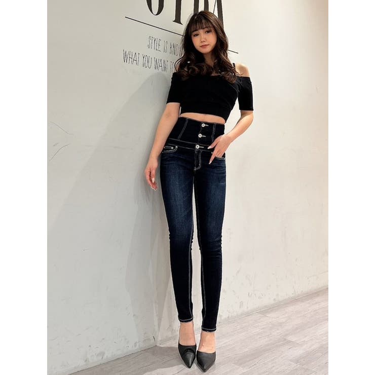 ハーフスリーブカシュクールオフショルショートTOPS[品番