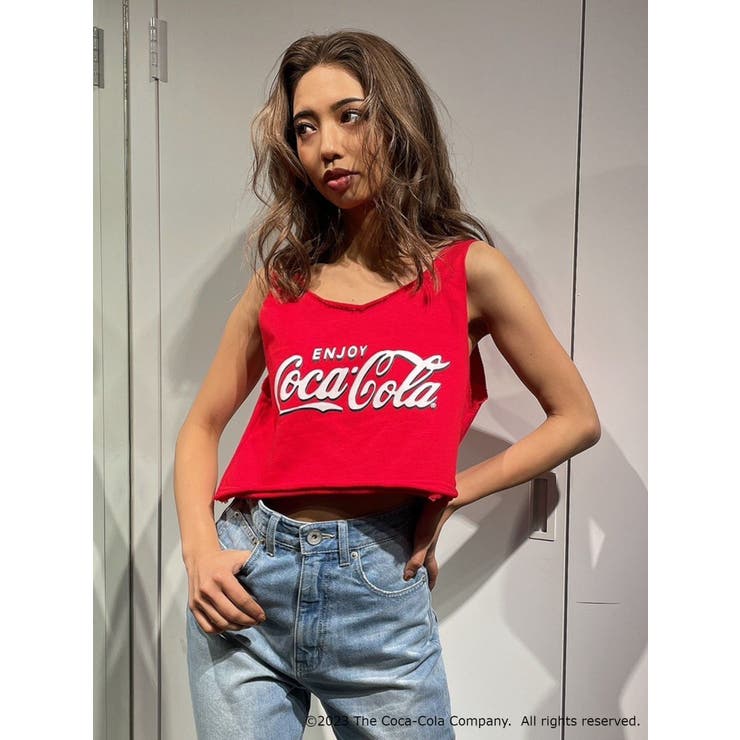 WEB限定】Coca-Cola LOOSE ショートタンクトップ[品番：MKSW0050869 