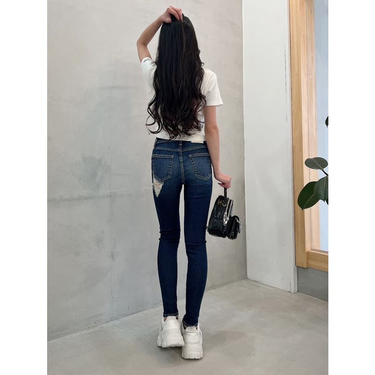 Mickey Mouse/FRONT EMBROIDERY テレコ Tシャツ[品番：MKSW0050515