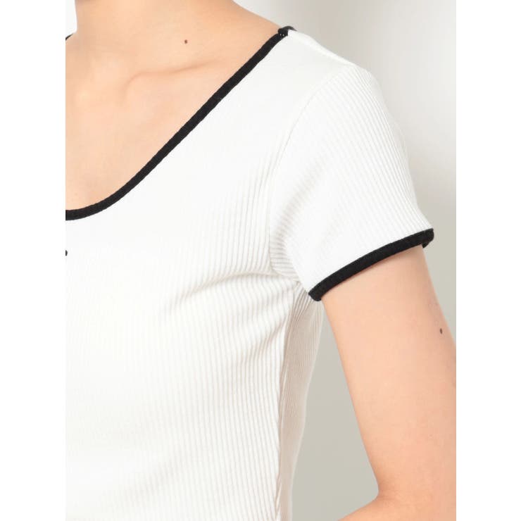 GYDA　Symmetry GYDAバイカラーTシャツ　0725427389 Symmetry GYDAバイカラーTシャツ[品番：MKSW0064905]｜GYDA