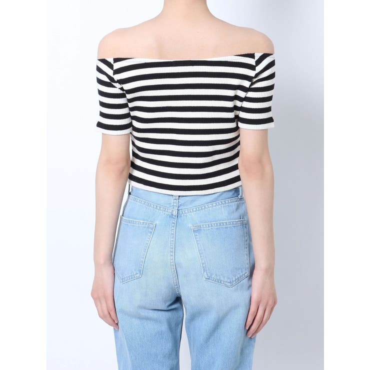 レースアップオフショルデザインTOPS[品番：MKSW0050874]｜GYDA