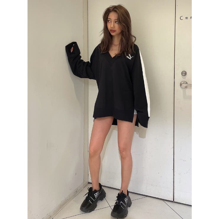 GYDA - ジェイダ　完売PUMA T7 Vネックスウェット PUMA T7 VネックスウェットTOPS[品番：MKSW0051895]｜GYDA
