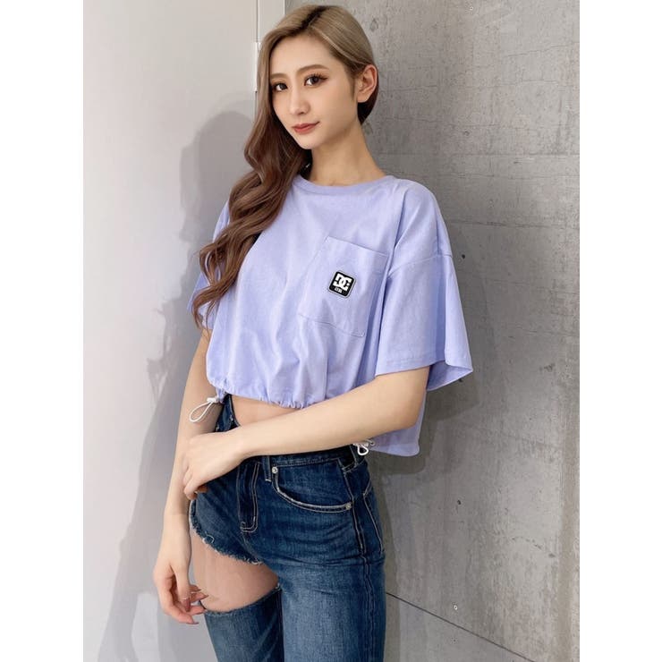 GYDA×DC HEMドロストSHORT Tシャツ[品番：MKSW0050803]｜GYDA