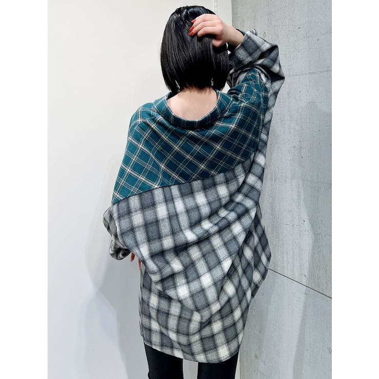 CHECK MIX BIG SHIRT[品番：MKSW0051782]｜GYDA（ジェイダ）の